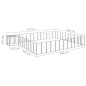 Hundezwinger Schwarz 37,51 m² Stahl Hundezwinger Schwarz 37,51 m² Stahl