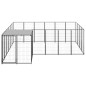 vidaXL Hundezwinger Schwarz 8,47 m² Stahl   