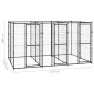 Outdoor-Hundezwinger Stahl 7,26 m² Outdoor-Hundezwinger Stahl 7,26 m²