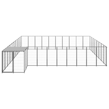 Hundezwinger Schwarz 25,41 m² Stahl