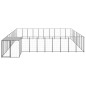 Hundezwinger Schwarz 25,41 m² Stahl Hundezwinger Schwarz 25,41 m² Stahl