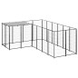 Hundezwinger Schwarz 4,84 m² Stahl Hundezwinger Schwarz 4,84 m² Stahl