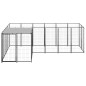 Hundezwinger Schwarz 4,84 m² Stahl Hundezwinger Schwarz 4,84 m² Stahl