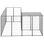 Hundezwinger Schwarz 4,84 m² Stahl Hundezwinger Schwarz 4,84 m² Stahl