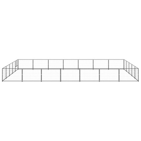 Hundezwinger Schwarz 35 m² Stahl