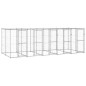Outdoor-Hundezwinger mit Überdachung Verzinkter Stahl 12,1 m² Outdoor-Hundezwinger mit Überdachung Verzinkter Stahl 12,1 m²