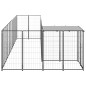 Hundezwinger Schwarz 7,26 m² Stahl Hundezwinger Schwarz 7,26 m² Stahl