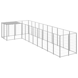 Hundezwinger Silbern 7,26 m² Stahl