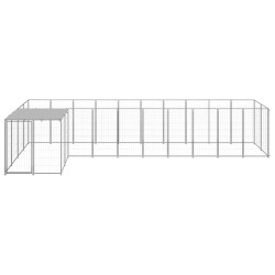 Hundezwinger Silbern 7,26 m² Stahl