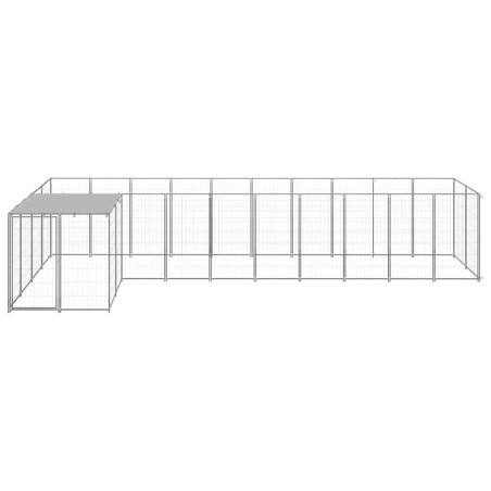 Hundezwinger Silbern 7,26 m² Stahl