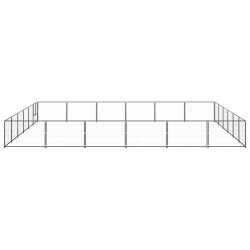 Hundezwinger Schwarz 36 m² Stahl