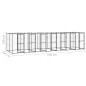 Outdoor-Hundezwinger Stahl mit Überdachung 16,94 m² Outdoor-Hundezwinger Stahl mit Überdachung 16,94 m²