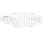 vidaXL Hundezwinger Silbern 31,46 m² Stahl vidaXL Hundezwinger Silbern 31,46 m² Stahl