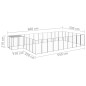 Hundezwinger Silbern 19,36 m² Stahl Hundezwinger Silbern 19,36 m² Stahl