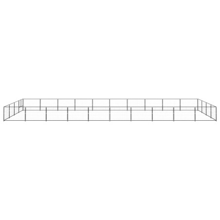 vidaXL Hundezwinger Schwarz 40 m² Stahl