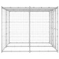 vidaXL Outdoor-Hundezwinger mit Überdachung Verzinkter Stahl 4,84 m² vidaXL Outdoor-Hundezwinger mit Überdachung Verzinkter Stahl 4,84 m²