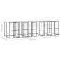 Outdoor-Hundezwinger Stahl mit Überdachung 14,52 m² Outdoor-Hundezwinger Stahl mit Überdachung 14,52 m²