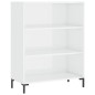 Highboard Hochglanz-Weiß 69,5x34x180 cm Holzwerkstoff Highboard Hochglanz-Weiß 69,5x34x180 cm Holzwerkstoff