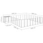 Hundezwinger Silbern 20,57 m² Stahl Hundezwinger Silbern 20,57 m² Stahl