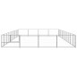 vidaXL Hundezwinger Silbern 40 m² Stahl vidaXL Hundezwinger Silbern 40 m² Stahl