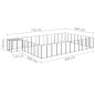 Hundezwinger Schwarz 30,25 m² Stahl Hundezwinger Schwarz 30,25 m² Stahl