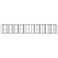 Outdoor-Hundezwinger Stahl mit Überdachung 24,2 m² Outdoor-Hundezwinger Stahl mit Überdachung 24,2 m²