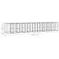 Outdoor-Hundezwinger Stahl mit Überdachung 24,2 m² Outdoor-Hundezwinger Stahl mit Überdachung 24,2 m²