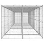 Outdoor-Hundezwinger mit Überdachung Verzinkter Stahl 26,62 m² Outdoor-Hundezwinger mit Überdachung Verzinkter Stahl 26,62 m²