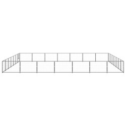 Hundezwinger Schwarz 49 m² Stahl