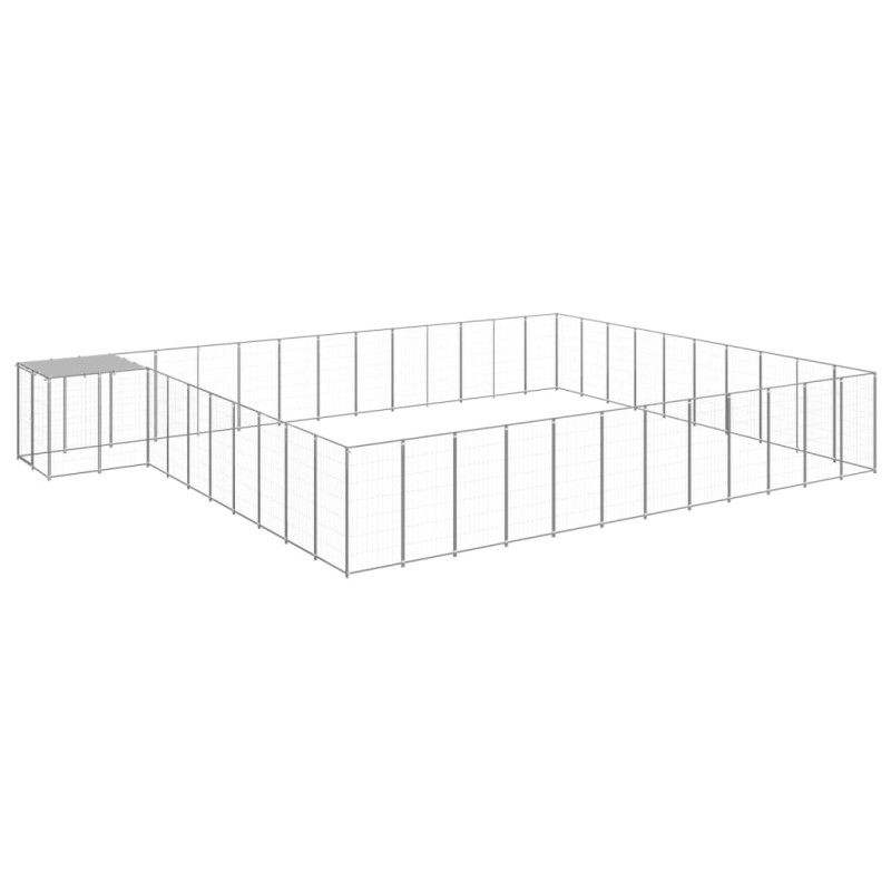 Hundezwinger Silbern 37,51 m² Stahl Hundezwinger Silbern 37,51 m² Stahl