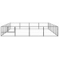 Hundezwinger Schwarz 24 m² Stahl Hundezwinger Schwarz 24 m² Stahl