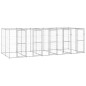 vidaXL Outdoor-Hundezwinger Verzinkter Stahl 12,1 m² vidaXL Outdoor-Hundezwinger Verzinkter Stahl 12,1 m²