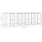 vidaXL Outdoor-Hundezwinger Verzinkter Stahl 12,1 m² vidaXL Outdoor-Hundezwinger Verzinkter Stahl 12,1 m²