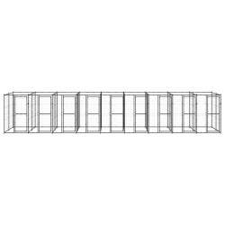 vidaXL Outdoor-Hundezwinger Stahl 21,78 m²