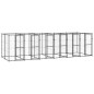 vidaXL Outdoor-Hundezwinger Stahl 14,52 m²