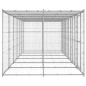 Outdoor-Hundezwinger mit Überdachung Verzinkter Stahl 14,52 m² Outdoor-Hundezwinger mit Überdachung Verzinkter Stahl 14,52 m²