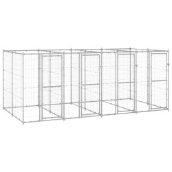 Outdoor-Hundezwinger Verzinkter Stahl 9,68 m²
