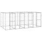 Outdoor-Hundezwinger Verzinkter Stahl 9,68 m² Outdoor-Hundezwinger Verzinkter Stahl 9,68 m²