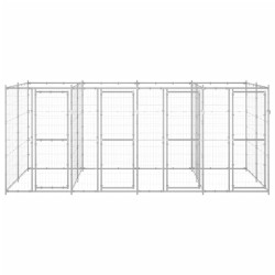 Outdoor-Hundezwinger Verzinkter Stahl 9,68 m²