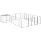 vidaXL Hundezwinger Silbern 15,73 m² Stahl vidaXL Hundezwinger Silbern 15,73 m² Stahl