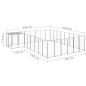 vidaXL Hundezwinger Silbern 15,73 m² Stahl vidaXL Hundezwinger Silbern 15,73 m² Stahl