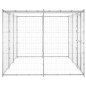 vidaXL Outdoor-Hundezwinger mit Überdachung Verzinkter Stahl 7,26 m² vidaXL Outdoor-Hundezwinger mit Überdachung Verzinkter Stahl 7,26 m²