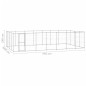 vidaXL Outdoor-Hundezwinger Verzinkter Stahl 33,88 m² vidaXL Outdoor-Hundezwinger Verzinkter Stahl 33,88 m²