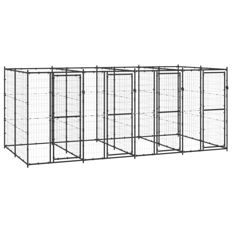 Outdoor-Hundezwinger Stahl 9,68 m² Outdoor-Hundezwinger Stahl 9,68 m²