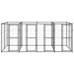 Outdoor-Hundezwinger Stahl 9,68 m²