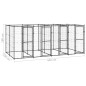 Outdoor-Hundezwinger Stahl 9,68 m² Outdoor-Hundezwinger Stahl 9,68 m²