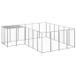 vidaXL Hundezwinger Silbern 8,47 m² Stahl vidaXL Hundezwinger Silbern 8,47 m² Stahl