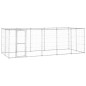 Outdoor-Hundezwinger mit Überdachung Verzinkter Stahl 12,1 m² Outdoor-Hundezwinger mit Überdachung Verzinkter Stahl 12,1 m²
