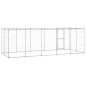 Outdoor-Hundezwinger mit Überdachung Verzinkter Stahl 12,1 m² Outdoor-Hundezwinger mit Überdachung Verzinkter Stahl 12,1 m²
