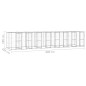 Outdoor-Hundezwinger mit Überdachung Verzinkter Stahl 19,36 m² Outdoor-Hundezwinger mit Überdachung Verzinkter Stahl 19,36 m²
